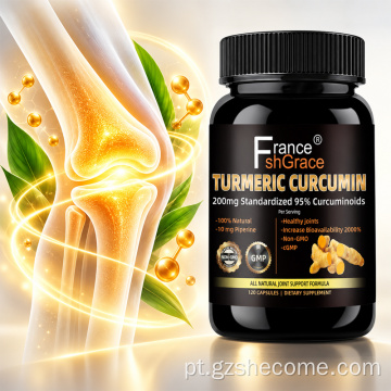 Suplementos de absorção aumentada de cúrcuma e curcumina Shecome